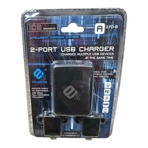 ICS Innovation 2-Port USB Charger Mountable Nightstand Bedside Charging Station